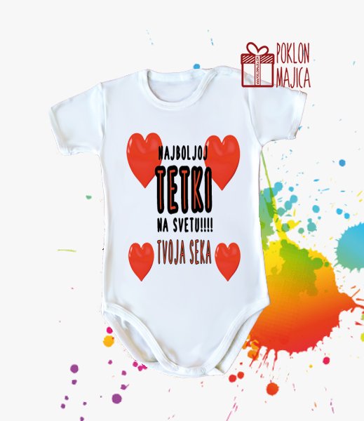Poklon za rodjendan  deca/Bodi za bebe sa natpisom po zelji/najboljoj tetki na svetu.jpg